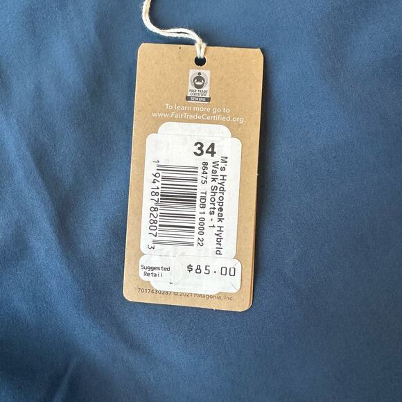 Patagonia Mens Hydropeak Hybrid Walk Shorts Sz 34 - 19" - Picture 6 of 13